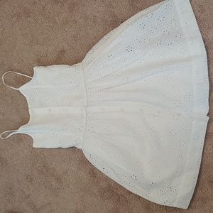 Ralph Lauren girls 10 white patterned dress